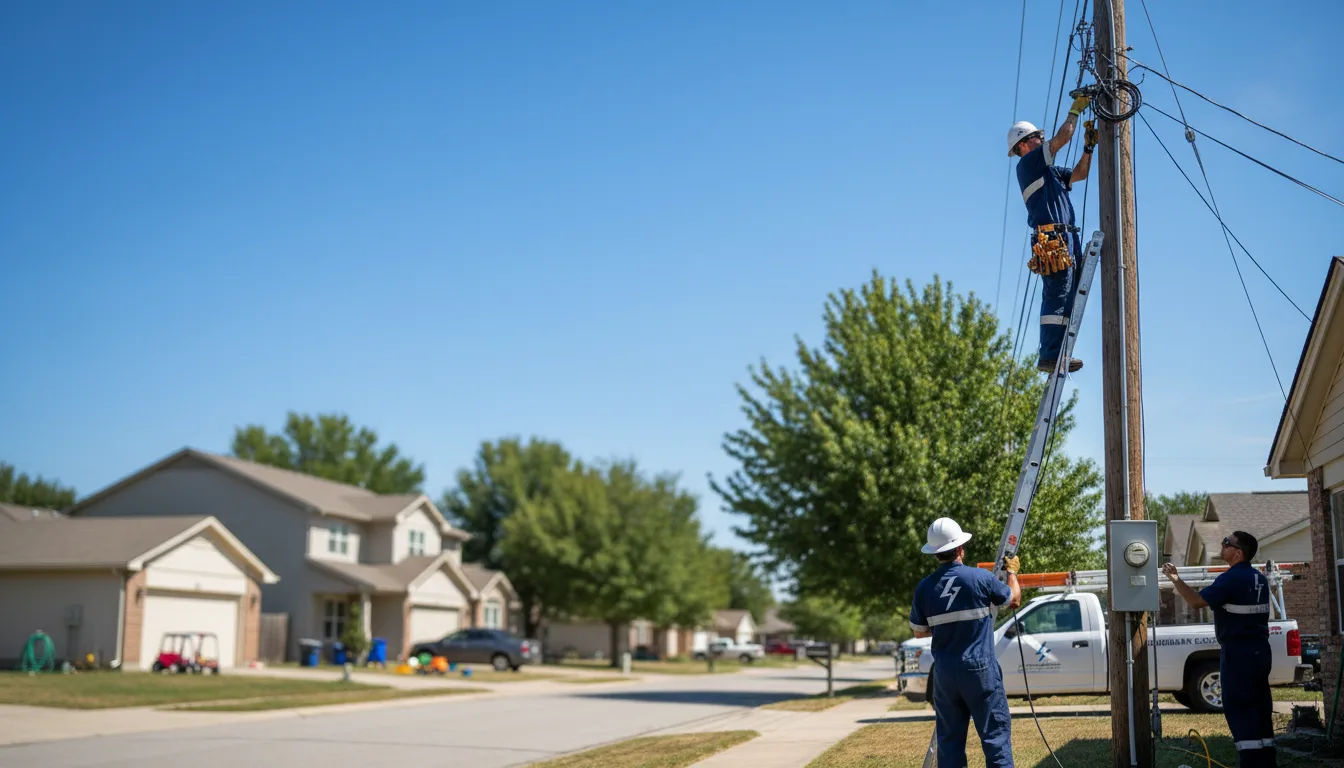 Residential electrician providing installation services in Hobson, MT